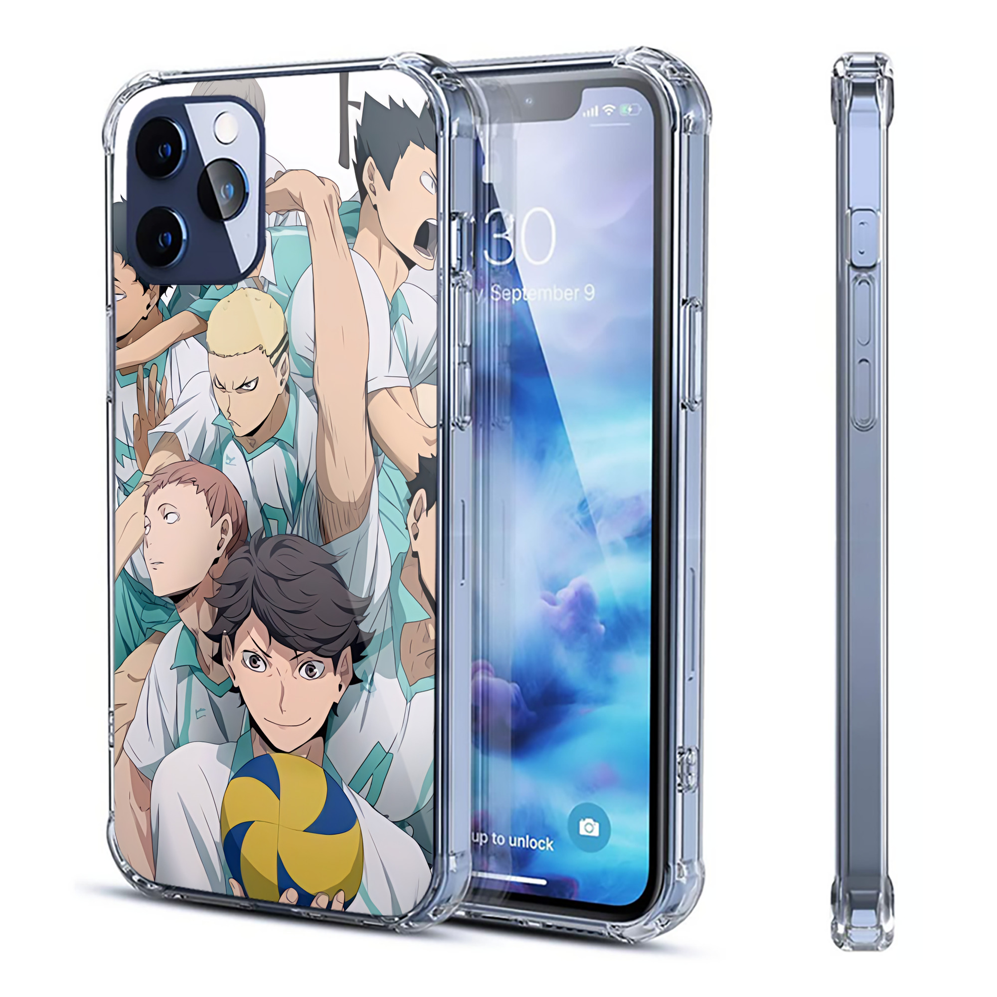 （画像用） ハイキュー!! Haikyu!! 【iPhone 12シリーズ対応】透明スマホケース（クリアソフトケース）